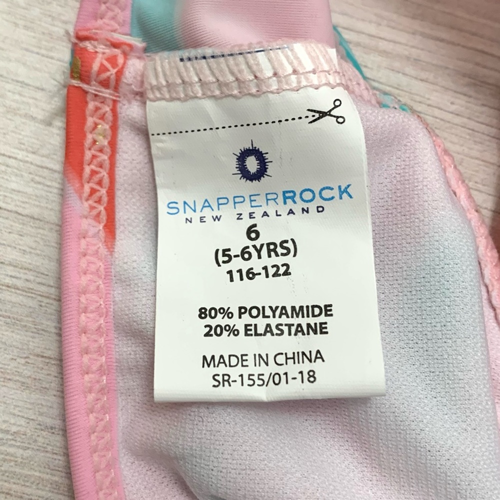 Snapper Rock Kids Watermelon Ruffle Bikini Top - Picture 5 of 5